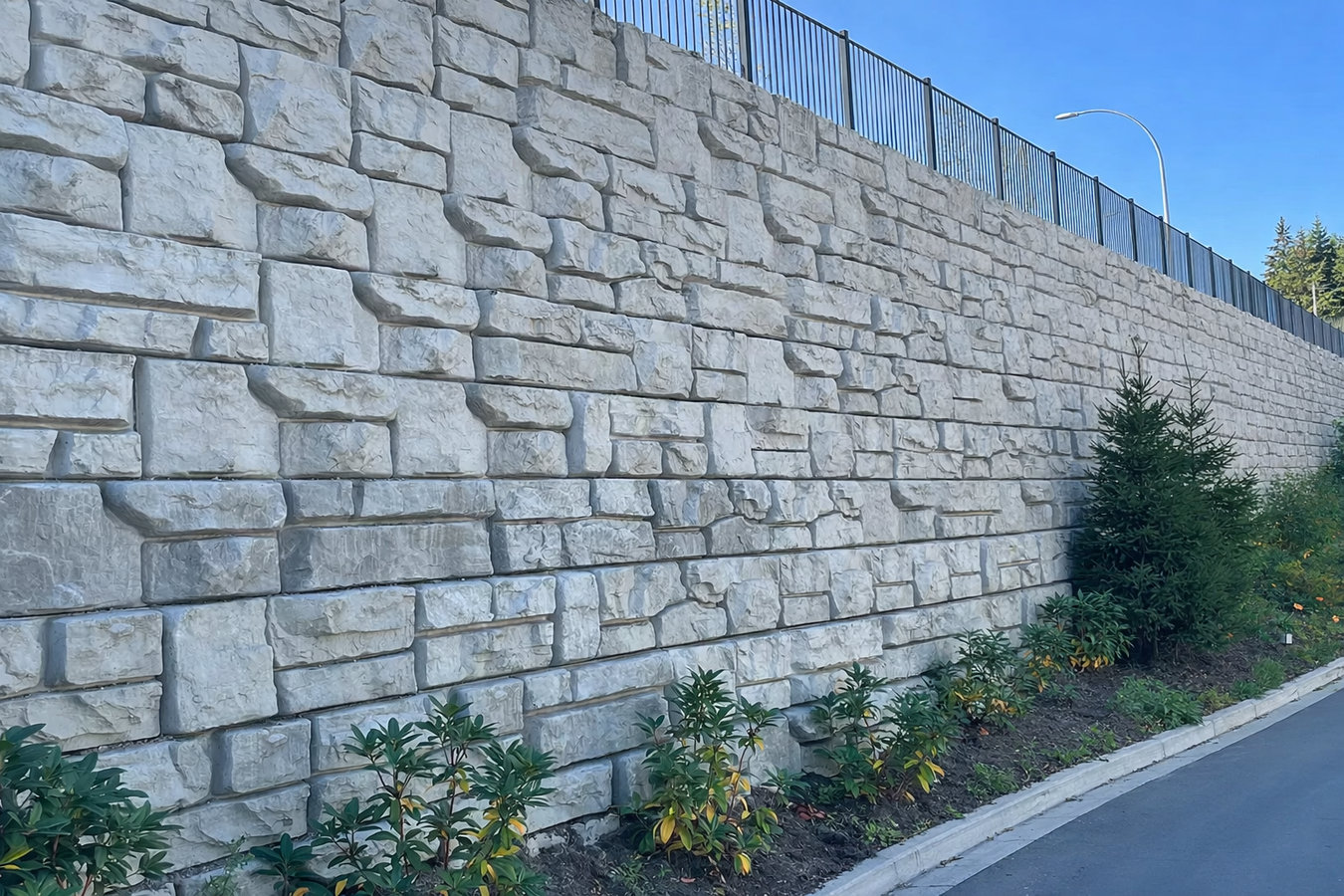 Concrete retaining walls in Brookline, MA