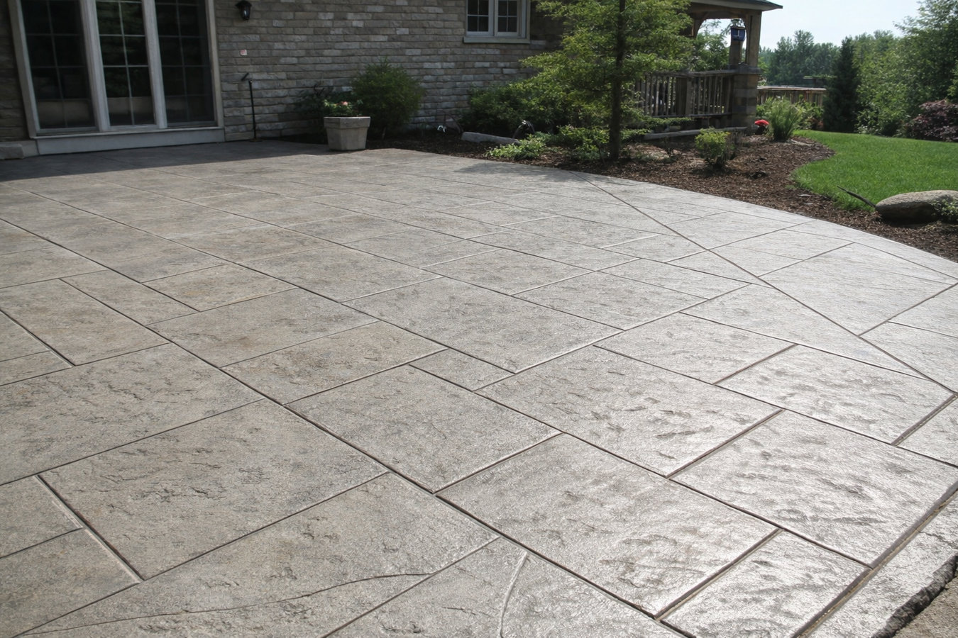 Stamped concrete services in Brookline, MA